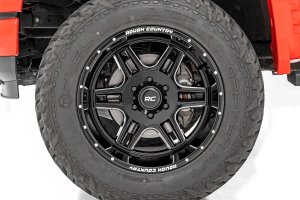 GMC Jimmy Wheel - Rough Country - 92 Series | Machined One-Piece - Gloss Black w/Milled Accents - '77-'91